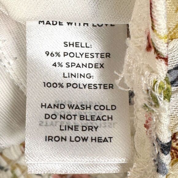 NWT Lulu's Cream pink and yellow floral print Ruched corset crop top Size Medium - Picture 11 of 11